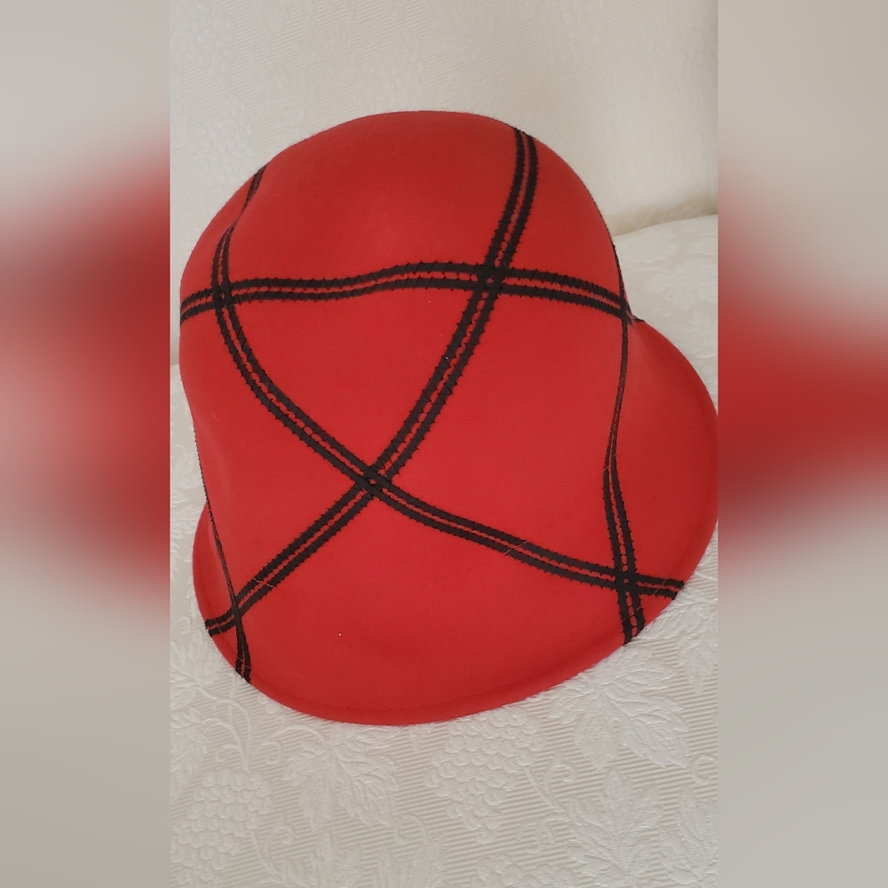 Wool felt cloche